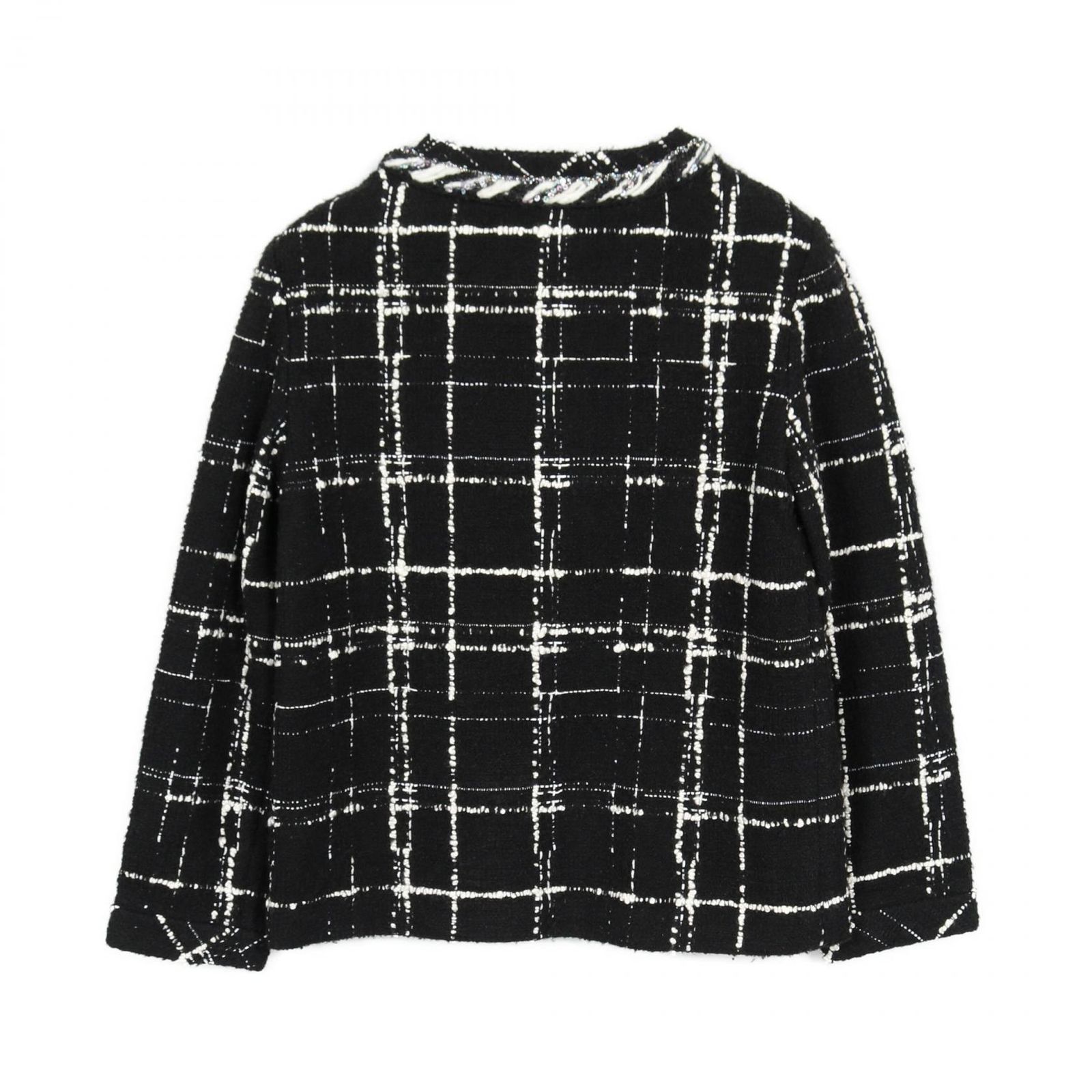 シャネル CHANEL ブラウス ココマークボタン ウール シルク レディース A