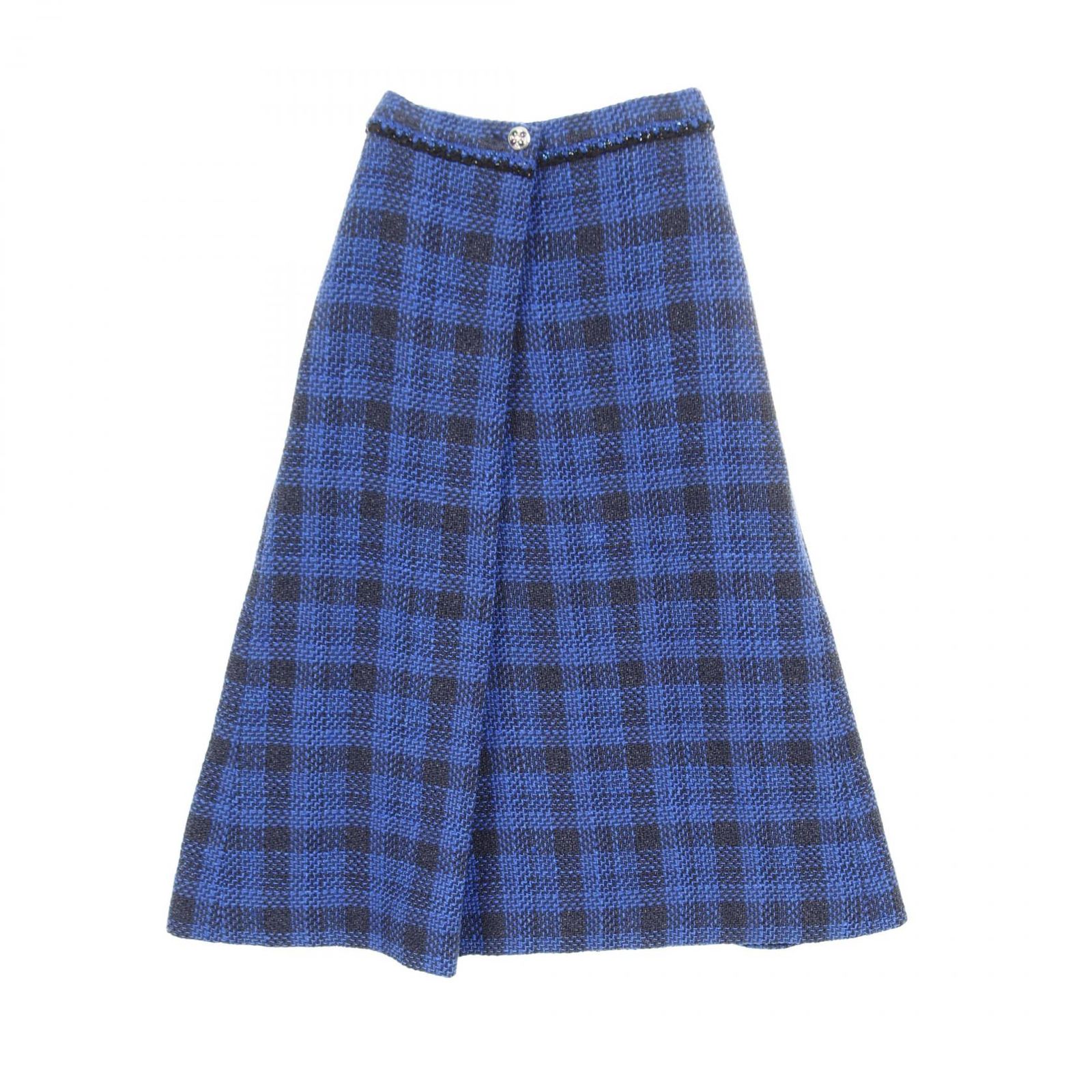 シャネル CHANEL スカート ココマークボタン コットン スカート レディース Used A