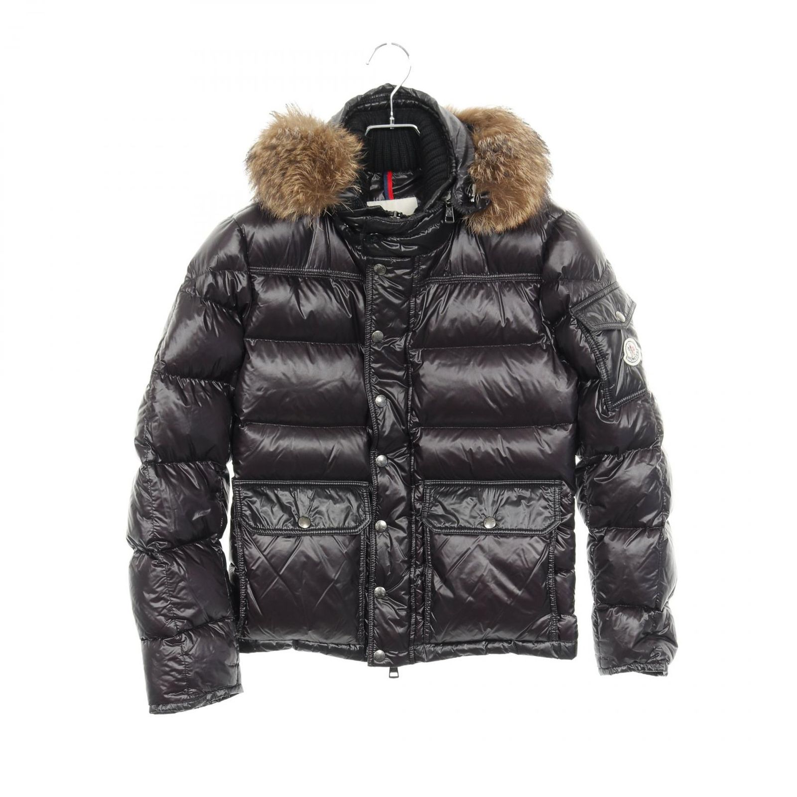 モンクレール MONCLER ダウンジャケット HUBERT 4193215 ブラック ナイロン HUBERT ダウンジャケット ブラック 41932 メンズ Used B
