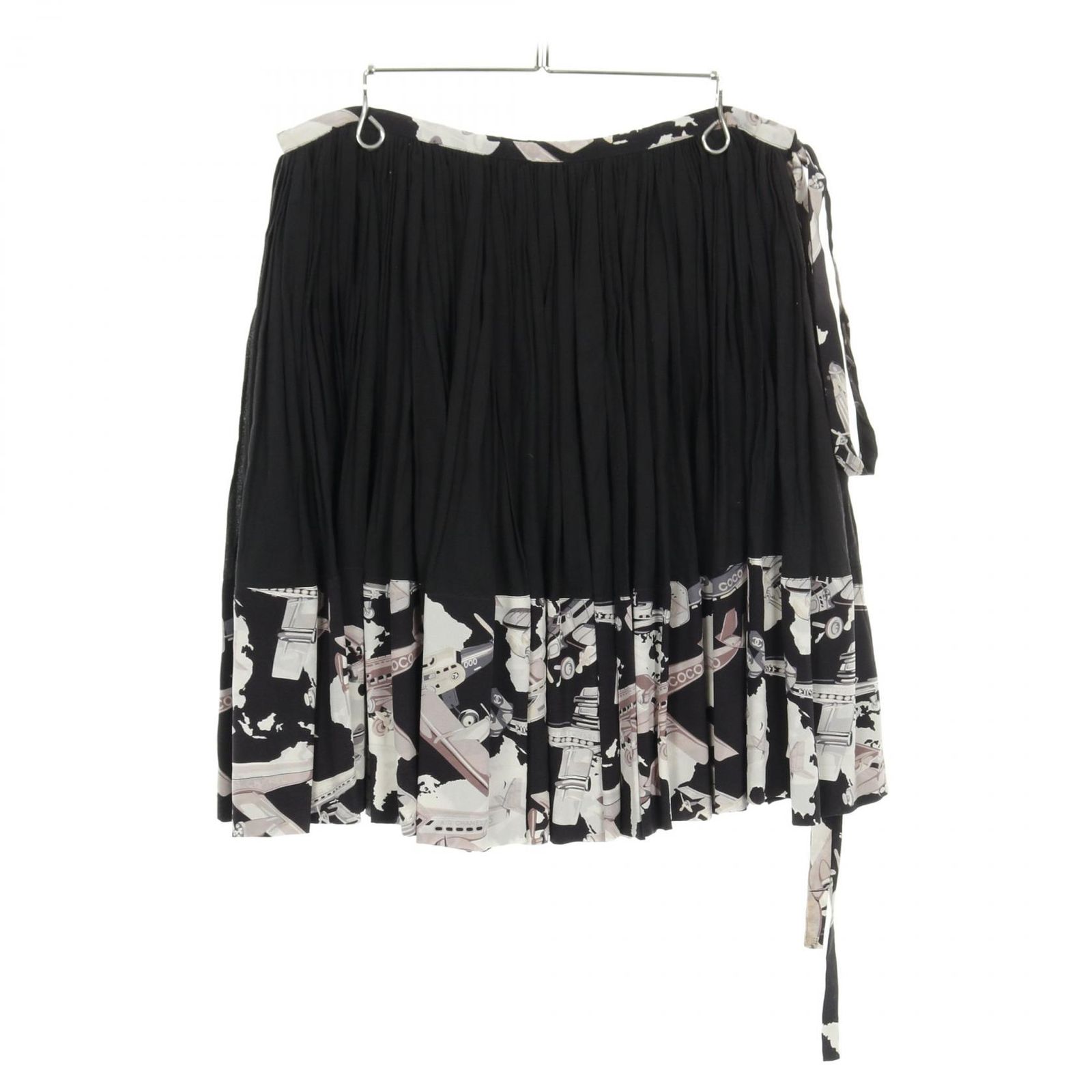 シャネル CHANEL スカート フリル P28794W03736 コットン シルク スカート レディース Used B