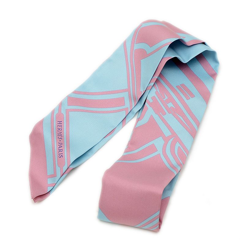 エルメス ツイリー スカーフ クーペタトゥアージュ シルク ヴィユローズ シエル