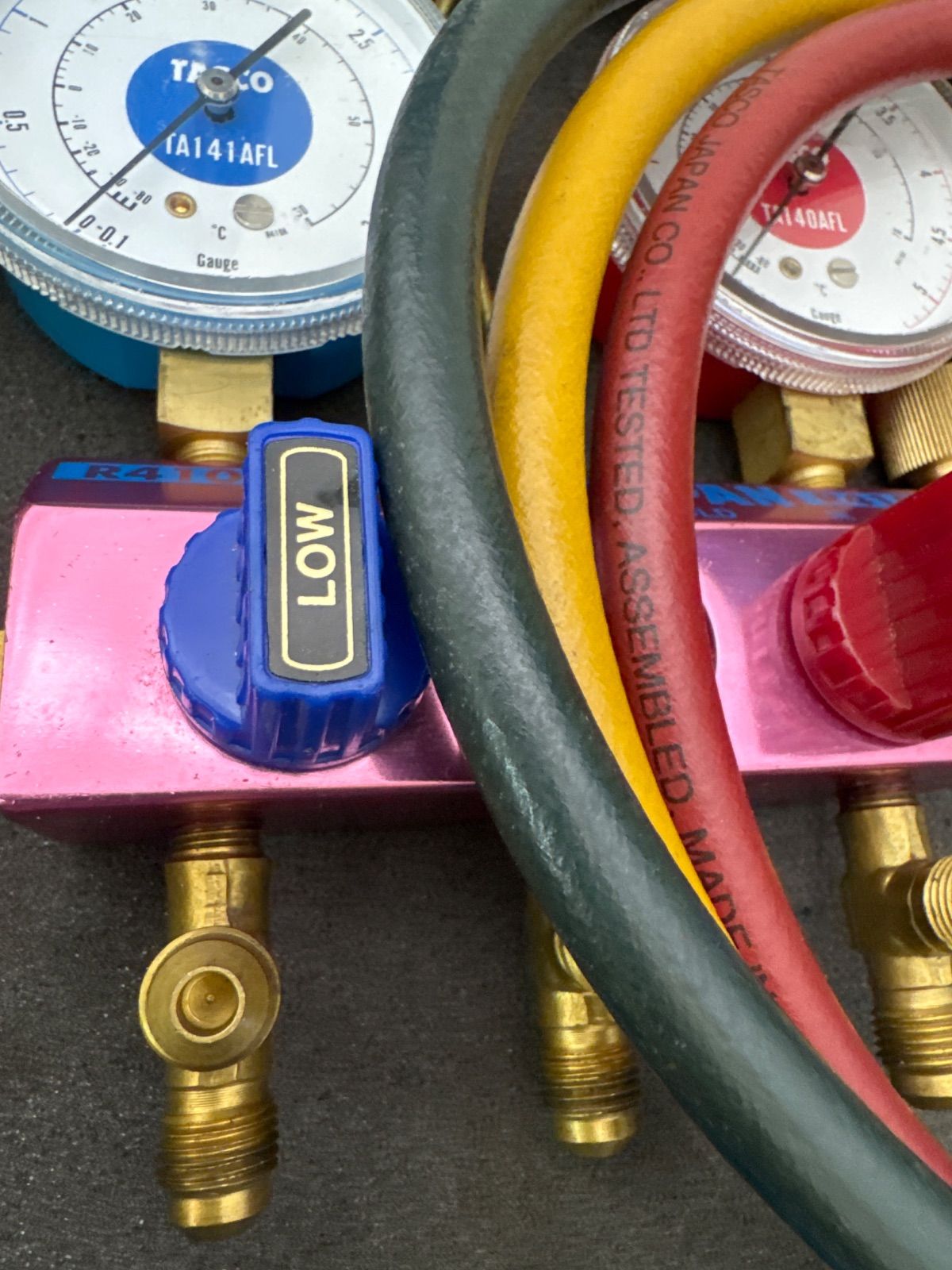 TASCO タスコ ボールバルブ式 ゲージマニホールド R410A用