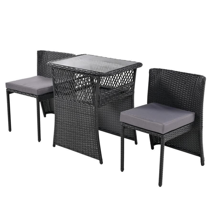 ガーデンファニチャー ガーデン テーブル 3点セット 1193-180 - メルカリ