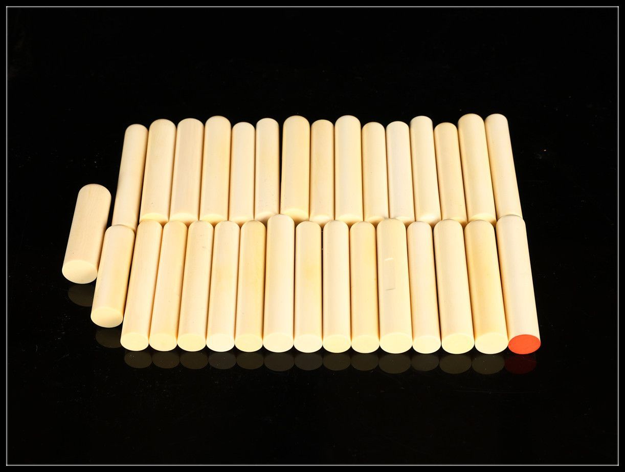 東洋彫刻 丸印材 印章 32点 一括 最大高6.5㎝ 最大径1.4㎝ 1205