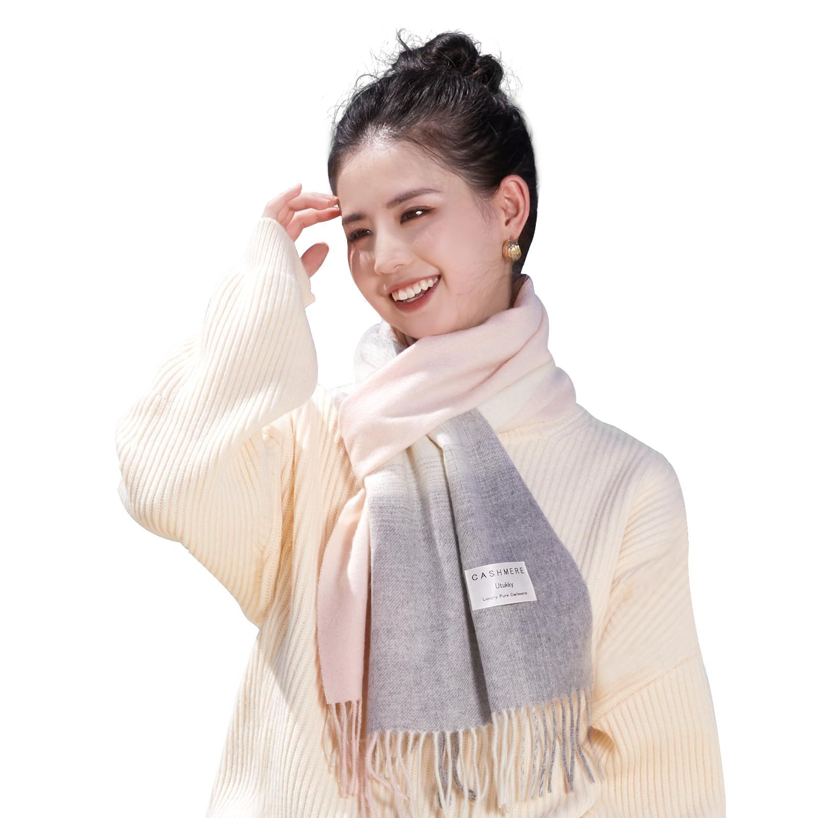 スピード発送 チェック柄 カシミヤストール 内モンゴル産 カシミヤ スカーフ カシミヤ100％ 大判 厚手マフラー 冬 レディース 防寒 ふんわり 誕生日 カシミヤマフラー 結婚式 クリスマス プレゼント Utukky 贈り物 男女兼用