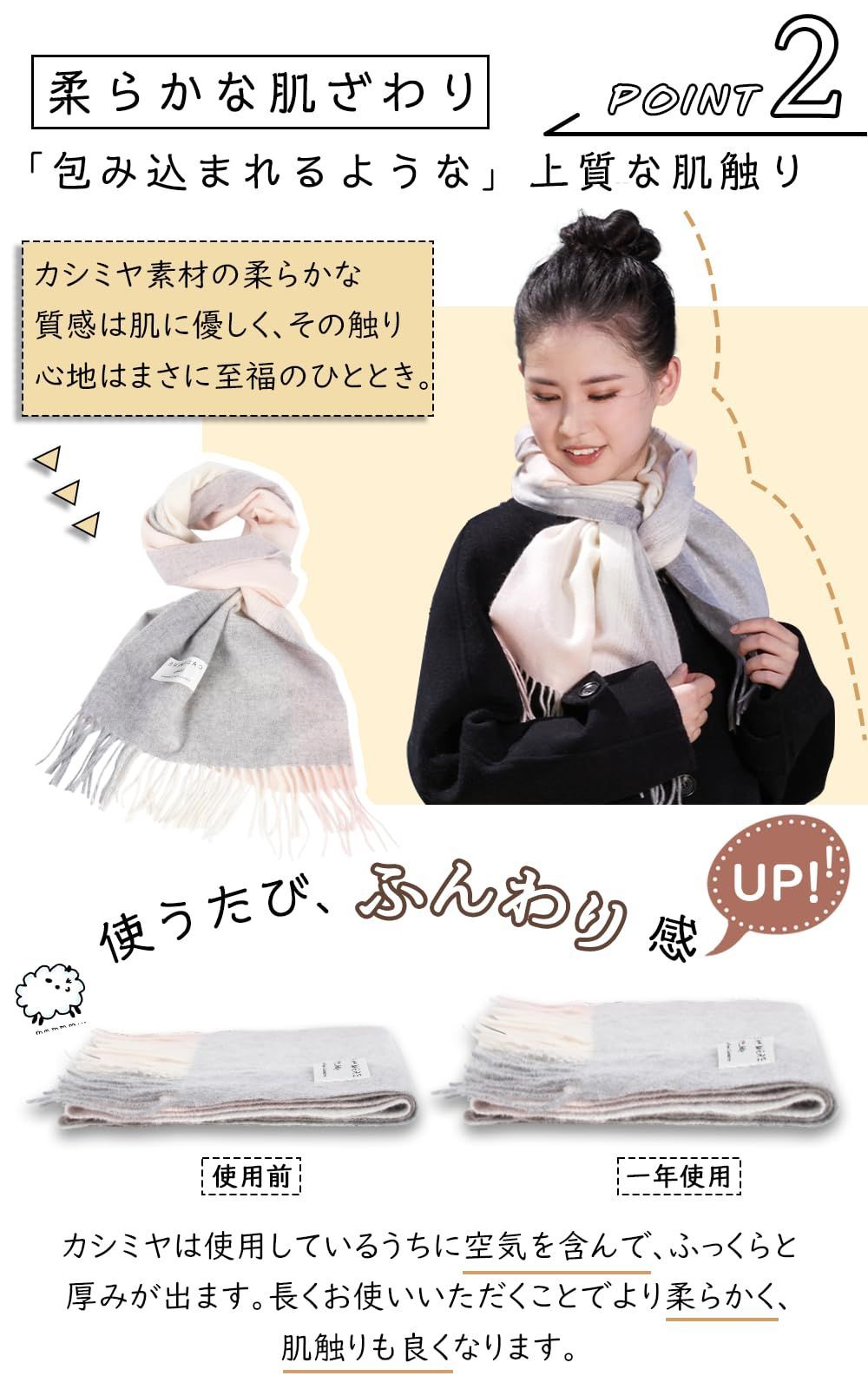 チェック柄 カシミヤストール 内モンゴル産 カシミヤ スカーフ カシミヤ100％ 大判 厚手マフラー 冬 レディース 防寒 ふんわり カシミヤマフラー 結婚式 プレゼント Utukky 贈り物 男女兼用