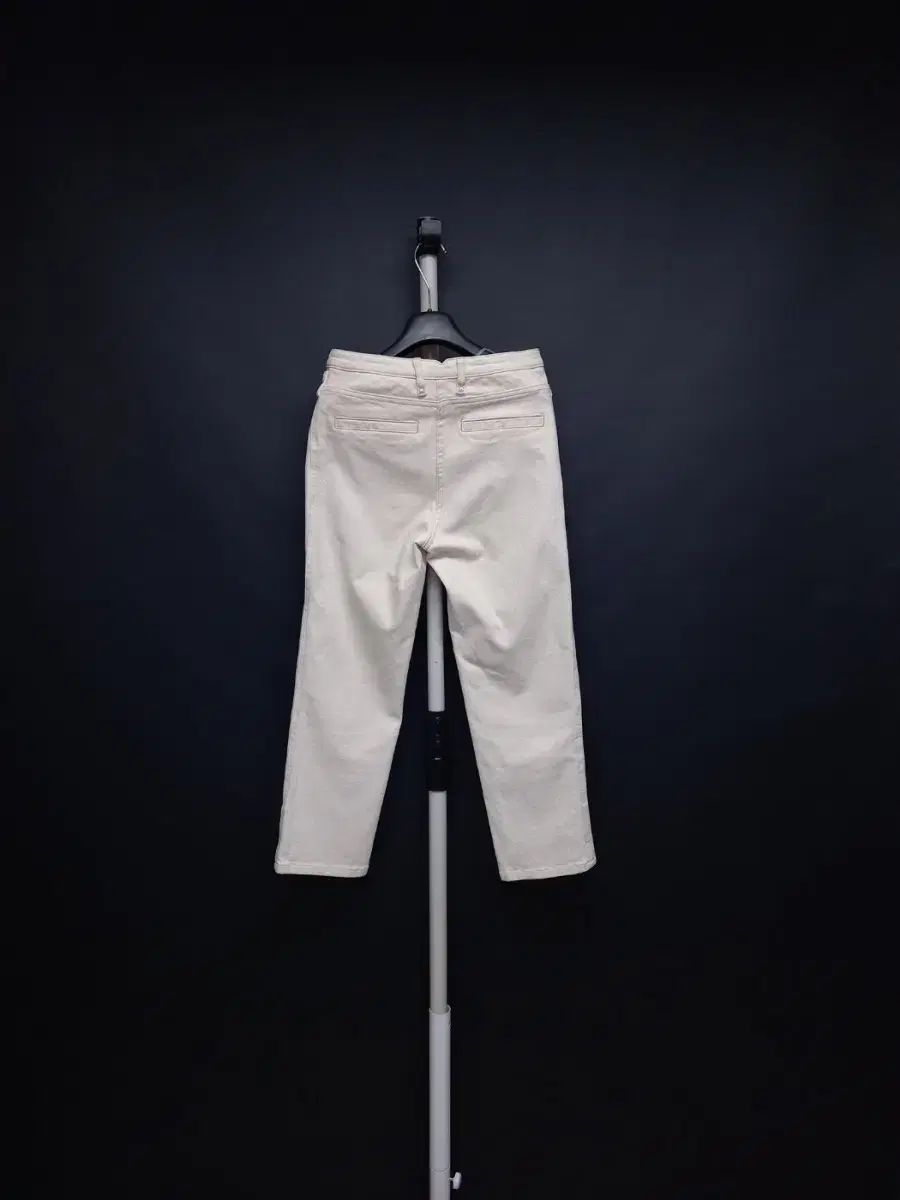 マイン 秋冬 コットン ストレート 8分丈 デニムパンツ 33 44