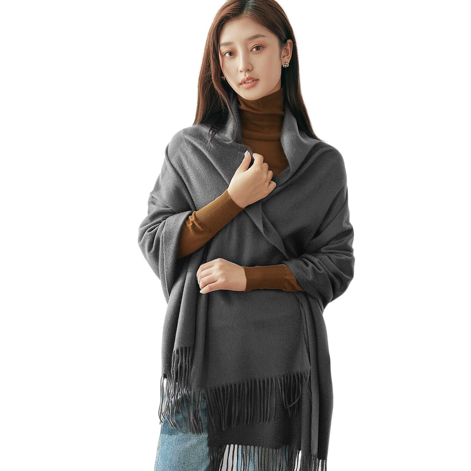 Toyuxe カシミヤ マフラー レディース カシミヤ100% 2025秋冬 内モンゴル産 上 無地 チェック柄 大判 厚手マフラー ふわふわ カシミヤ ストール スカーフ 20色 誕生日プレゼント クリスマスプレゼント 結婚式 男女