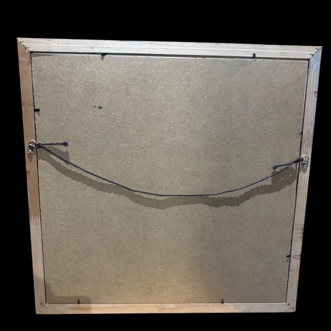 西 峰 筆 絹本水墨山水画 肉筆 軸先木製 掛軸 肉筆 水墨山水図 在銘