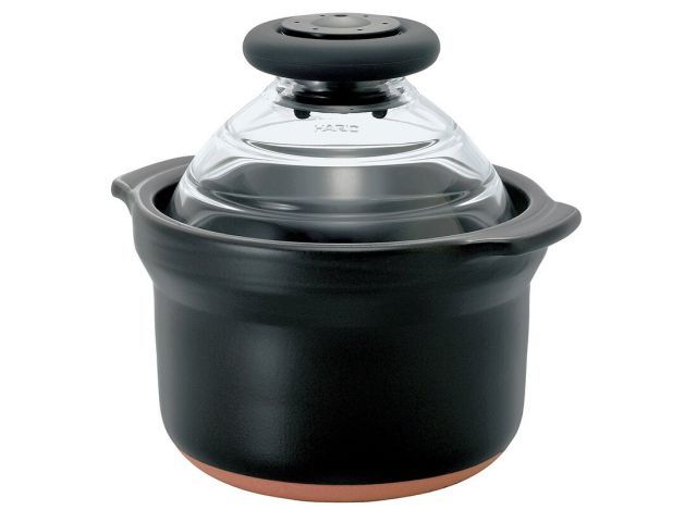 HARIO フタがガラスのご飯釜 1合専用