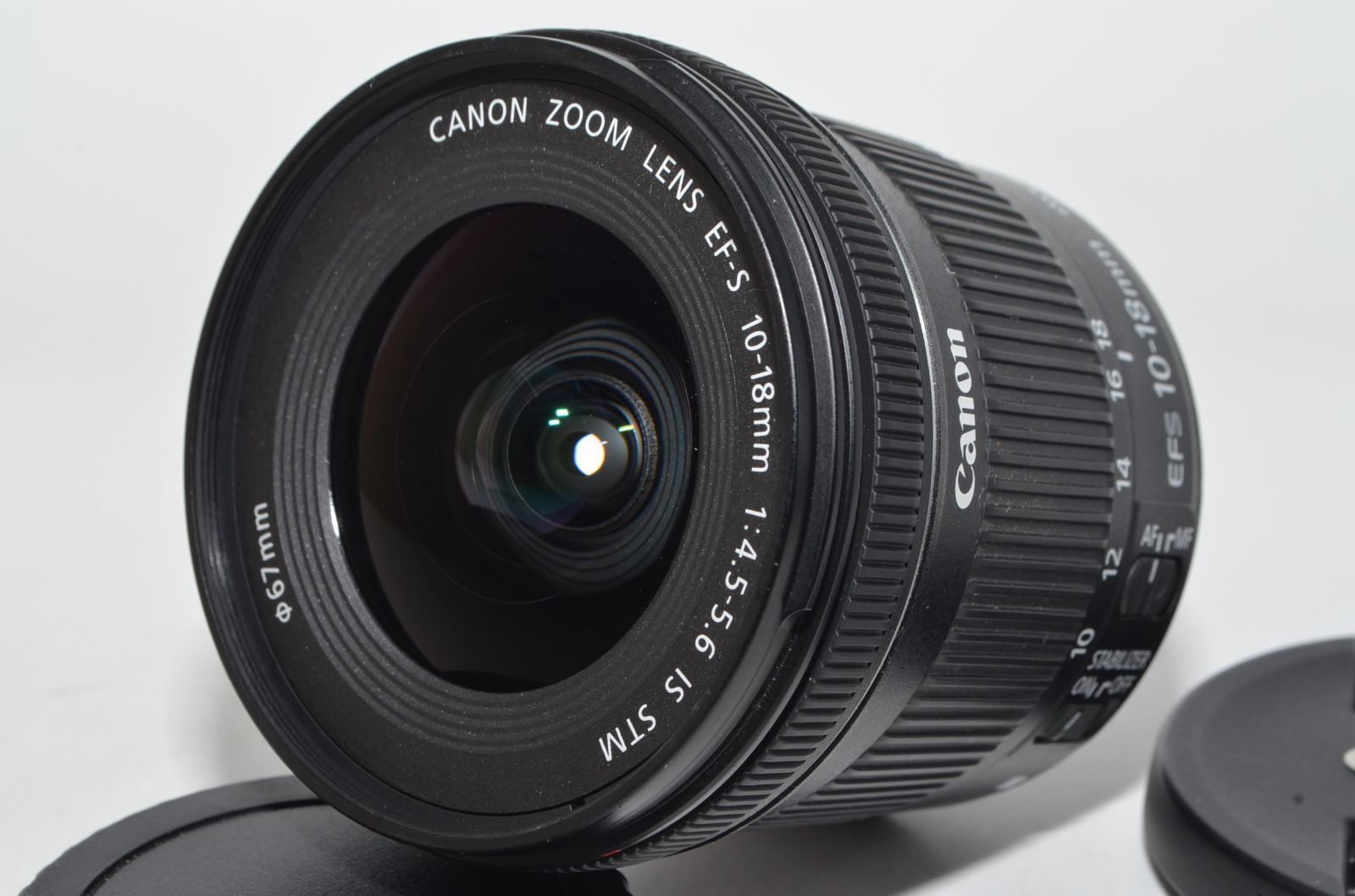 250983 上 Canon 超広角ズームレンズ EF-S 10-18mm F4.5-5.6 IS STM APS-C対応 EF-S10-18ISSTM