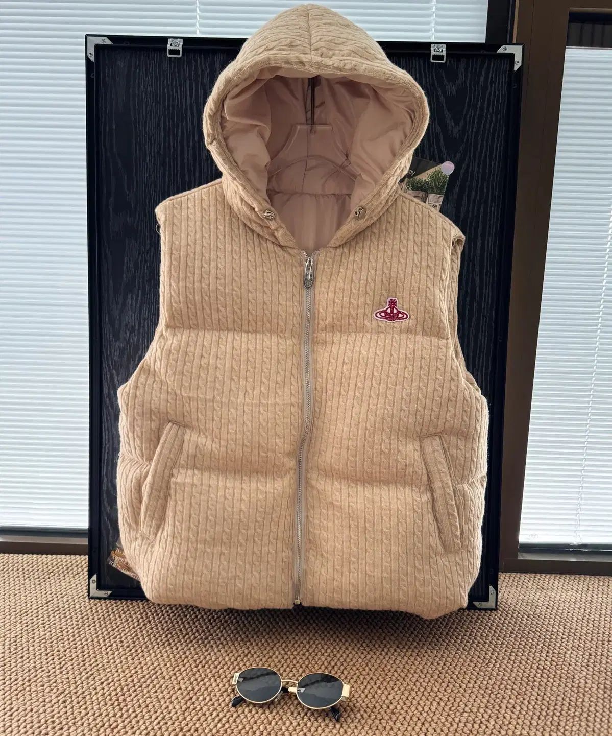 Vivienne Westwood ヴィヴィアン ウエストウッド ニット ダウン ベスト 冬 スモールロゴ レディース サイズ