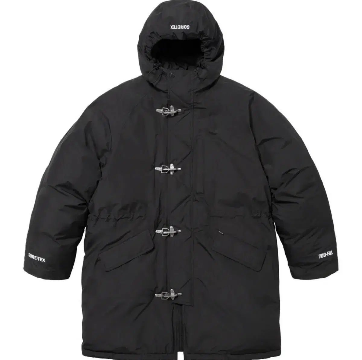Supreme GORE-TEX 700フィル ダウンクリップパーカ ブラック - 23FW