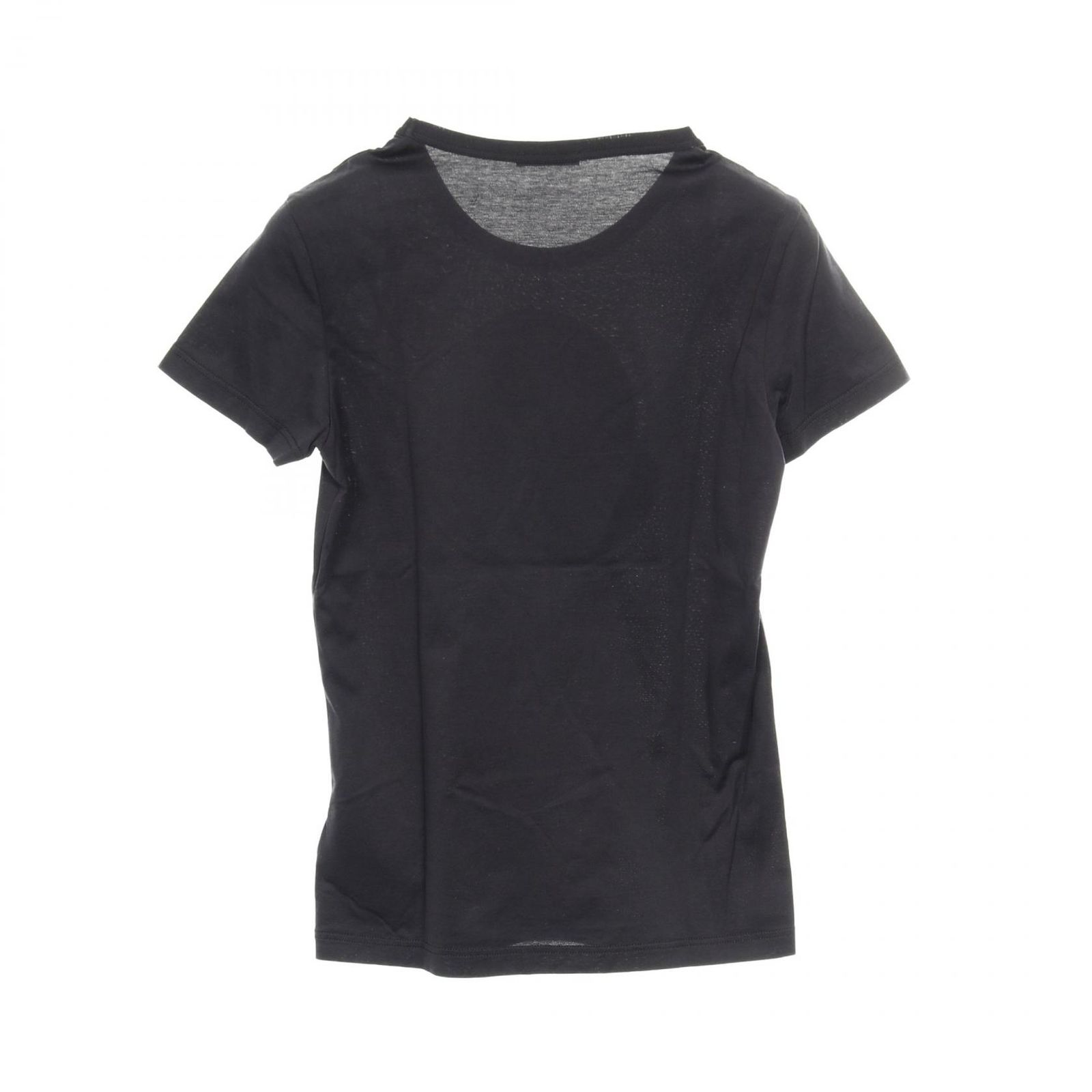 モンクレール MONCLER カットソー ブラック コットン Tシャツ レディース A