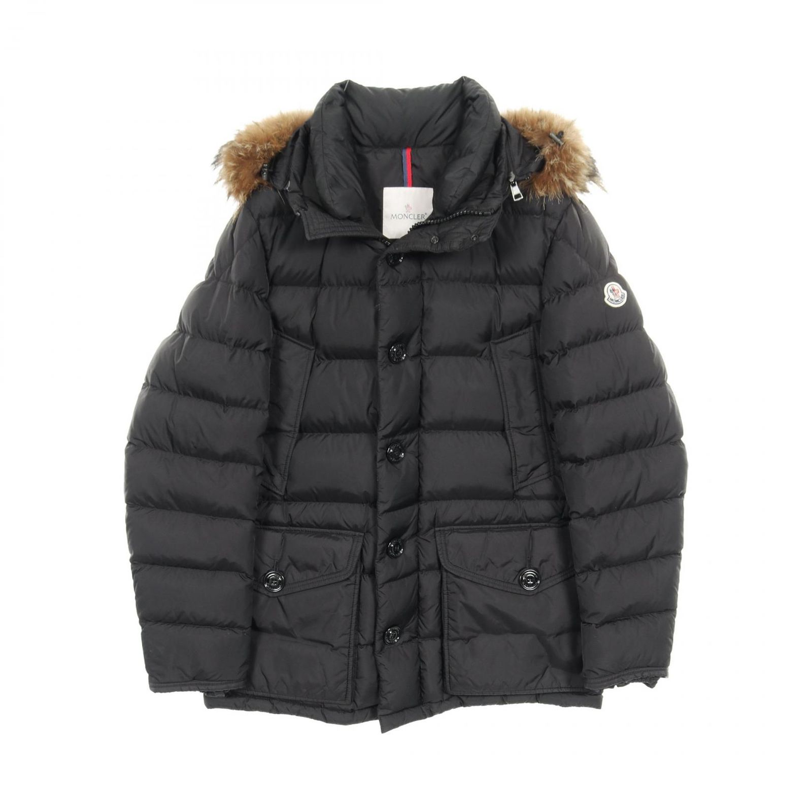 モンクレール MONCLER ダウンジャケット CLUNY ブラック ナイロン ダウンジャケット メンズ Used B