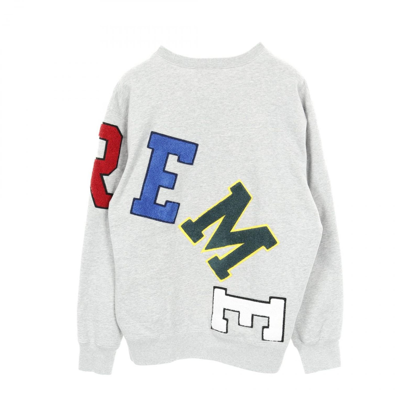 シュプリーム Supreme スウェット Big Arc Crewneck Heather トレーナー ライトグレー コットン トレーナー メンズ Used B