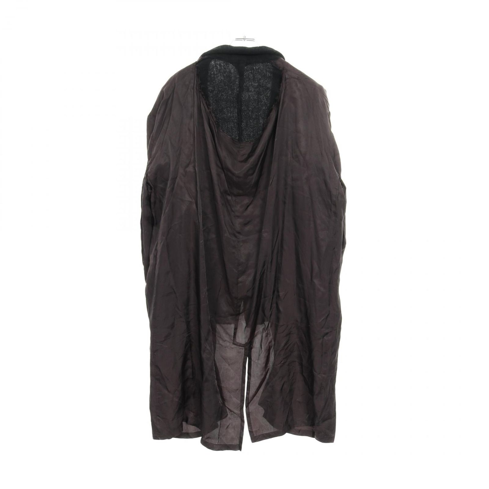 コムデギャルソン COMME des GARCONS インサイドアウト レイヤード ロングジャケット ウール ナイロン コート メンズ Used A
