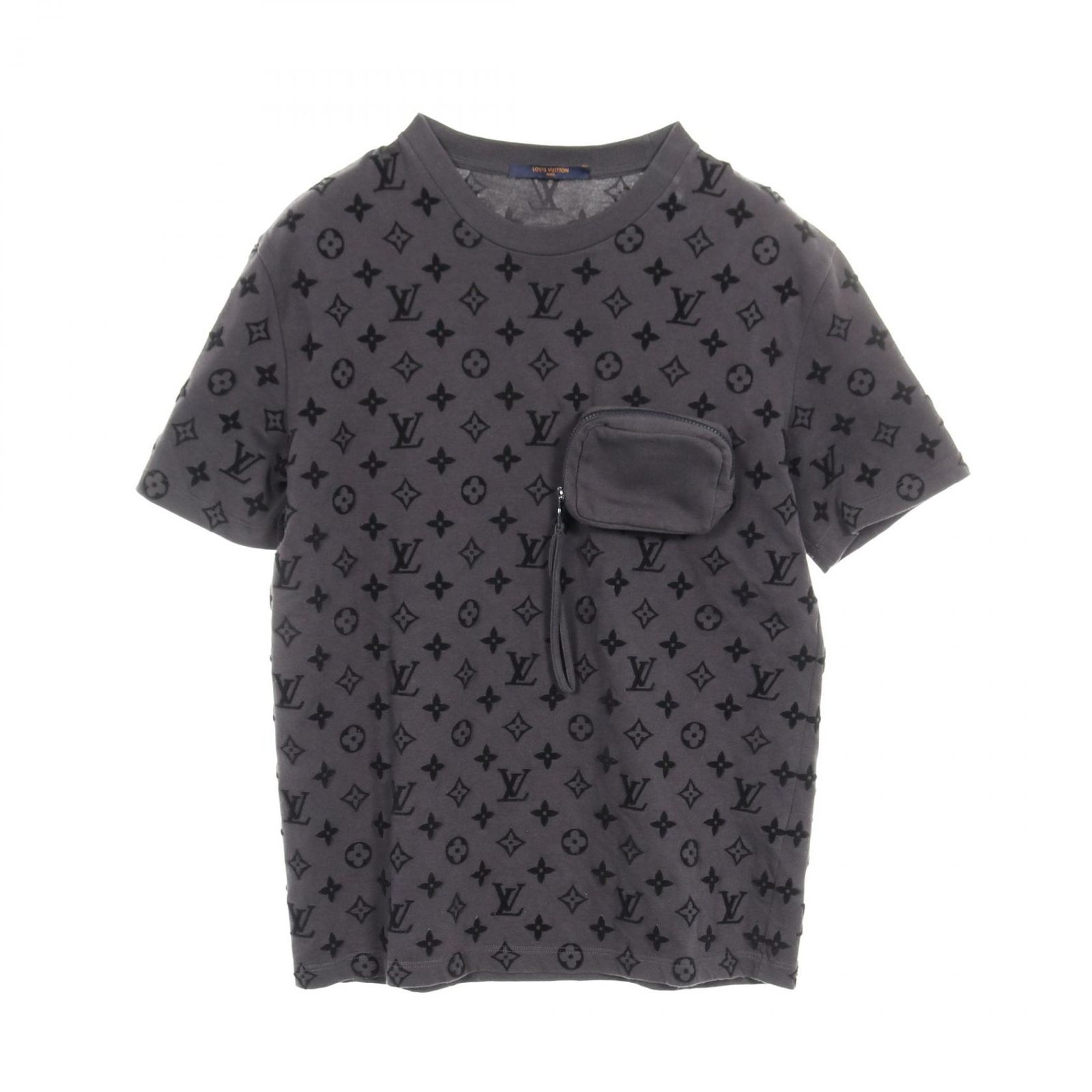 ルイ ヴィトン LOUIS VUITTON カットソー モノグラム フックアンドループ RM201 JYH HIY74W コットン Tシャツ メンズ Used A