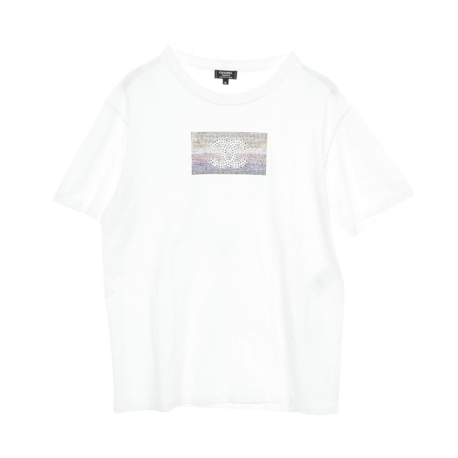 シャネル CHANEL カットソー ココマーク C63126 コットン Tシャツ レディース Used A