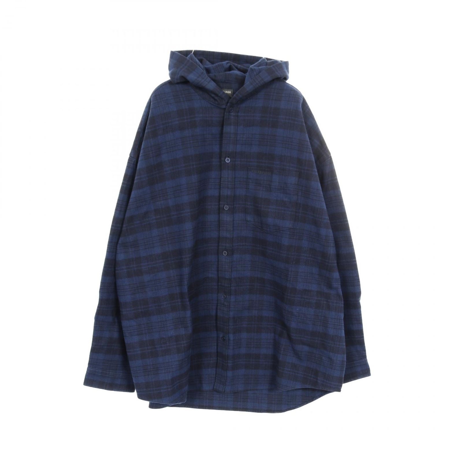 バレンシアガ BALENCIAGA チェック コットン シャツ メンズ Used A