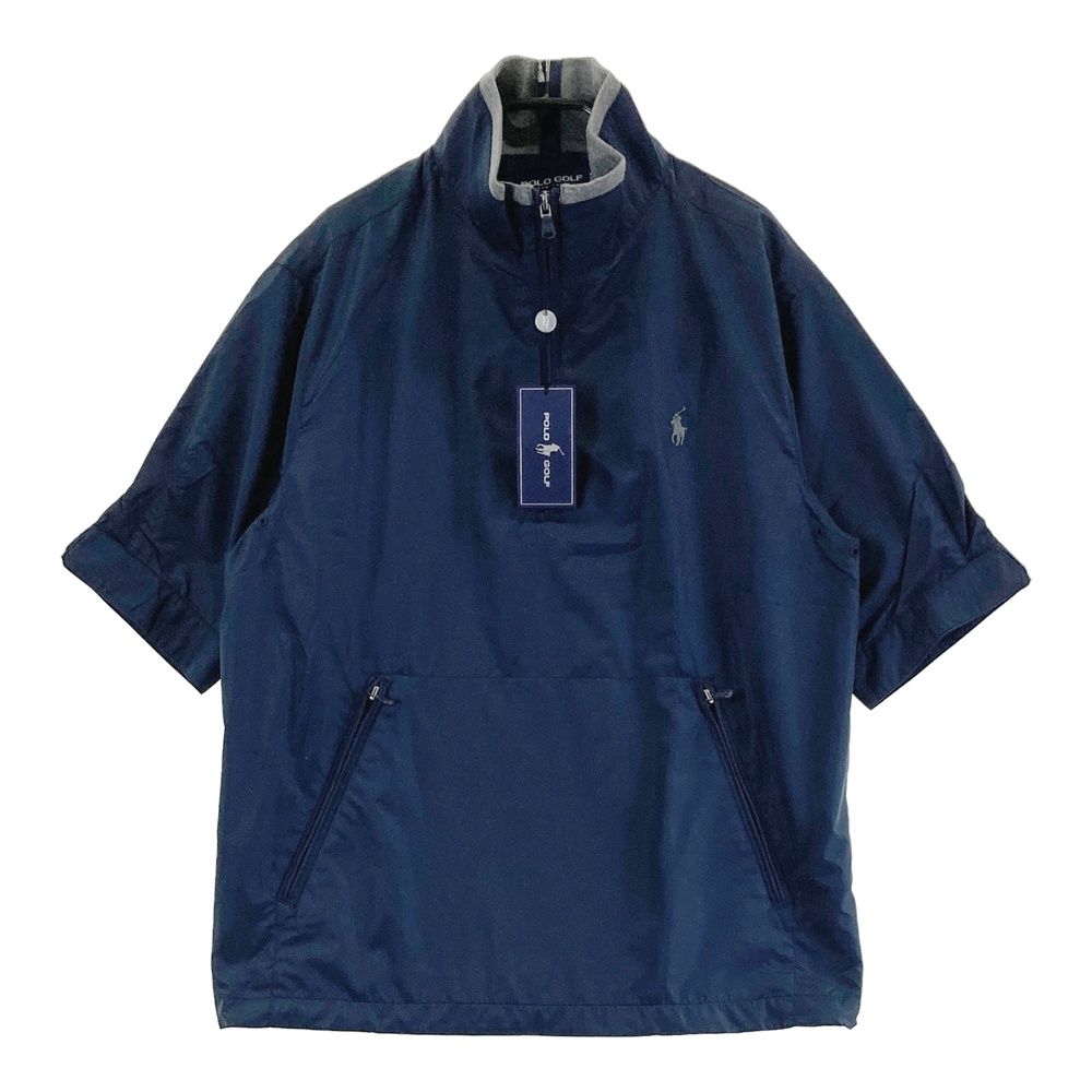 サイズ M ラルフローレン ポロゴルフ ハーフジップ 半袖ブルゾン ジャケット ネイビー系 ゴルフウェア メンズ ストスト