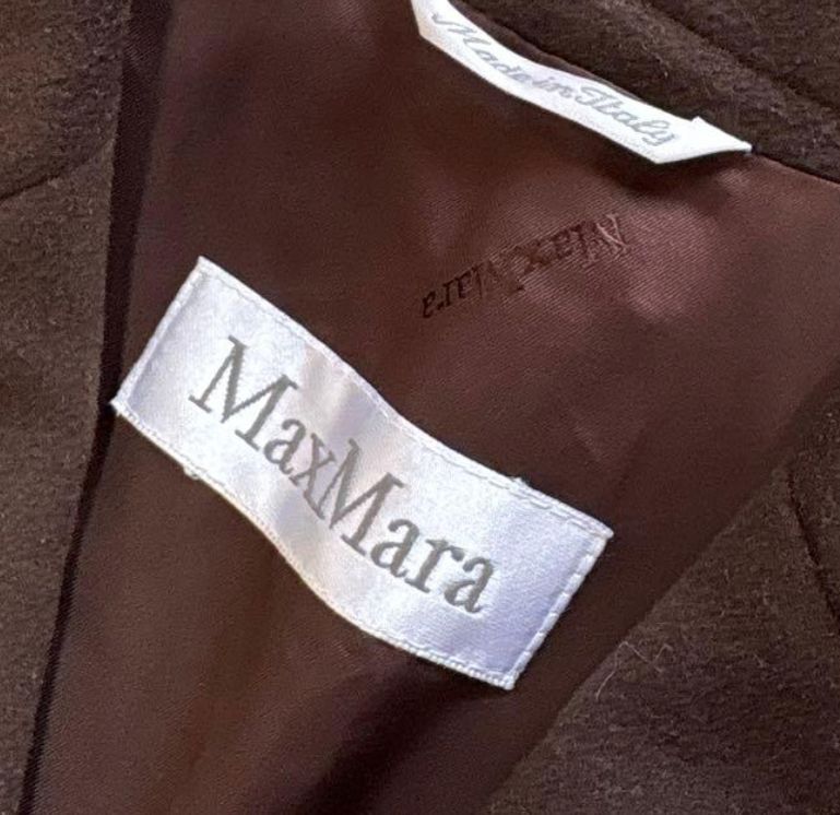 MaxMara マックスマーラ 白タグ カシミヤ混ウールチェスターコート 44 大きいサイズ GULLKHAN_COM