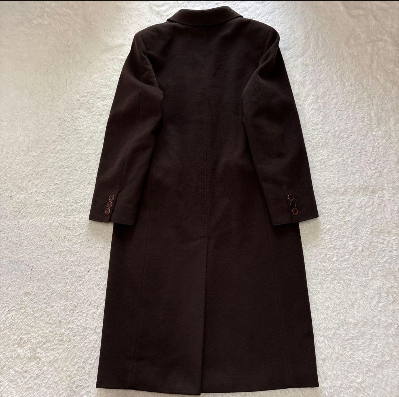 白タグ カシミヤ混ウールチェスターコート