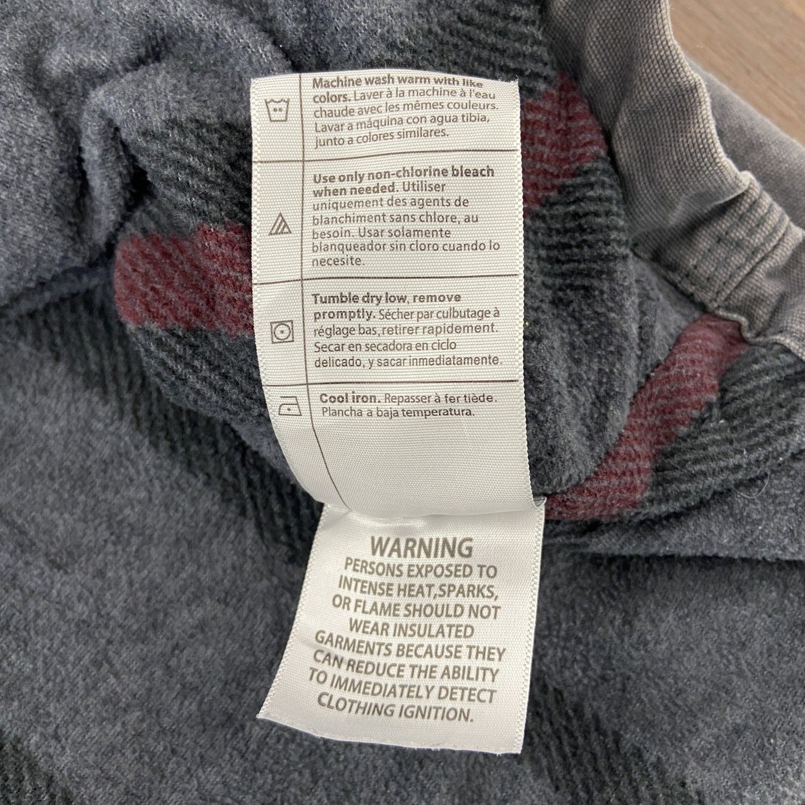 古着 Carhartt カーハート シャツジャケット フリースライナー グレー 2XLサイズ KANDAIZUMI_COM