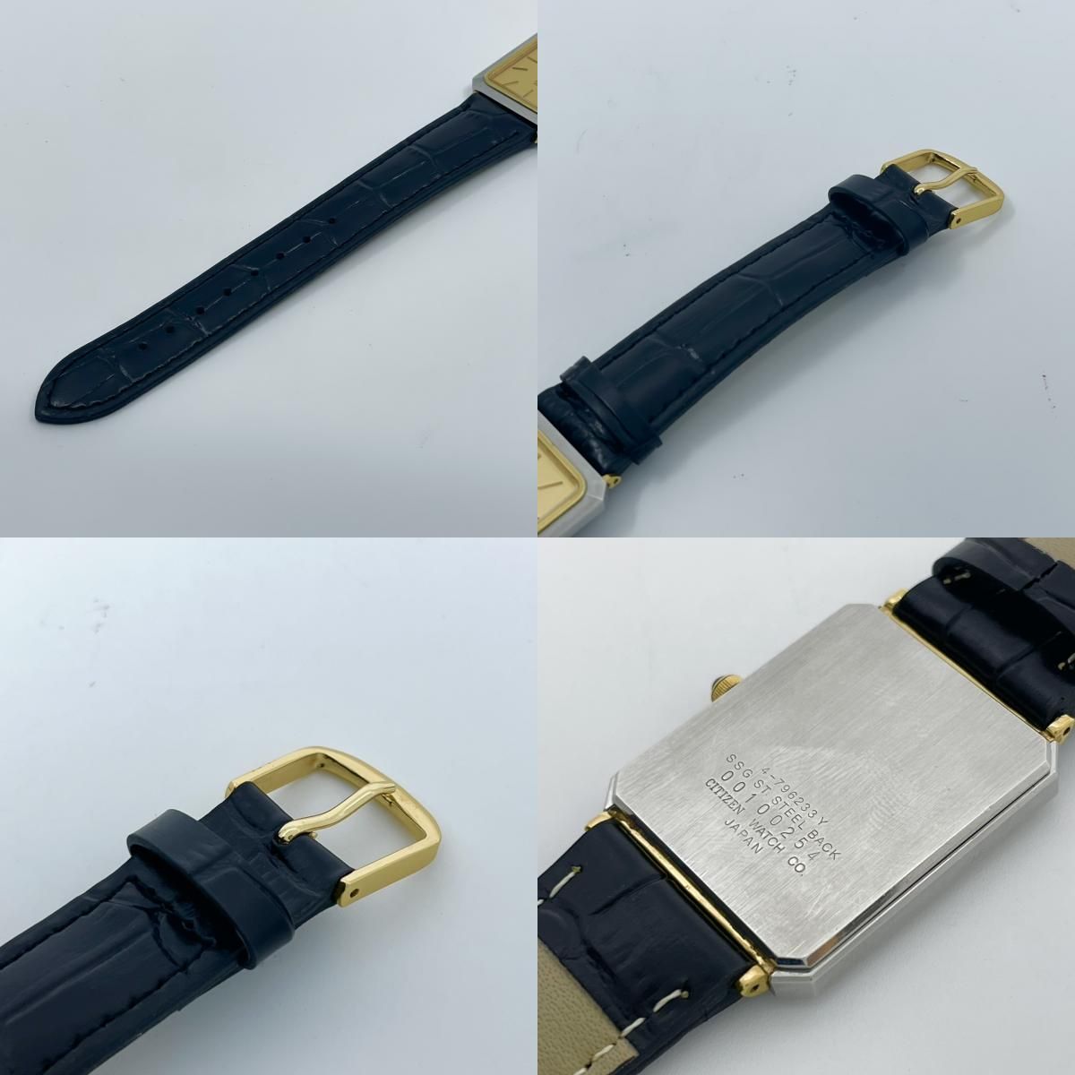 電池交換済／新品ベルト(社外品)】美品 シチズン エクシード 腕時計 4 