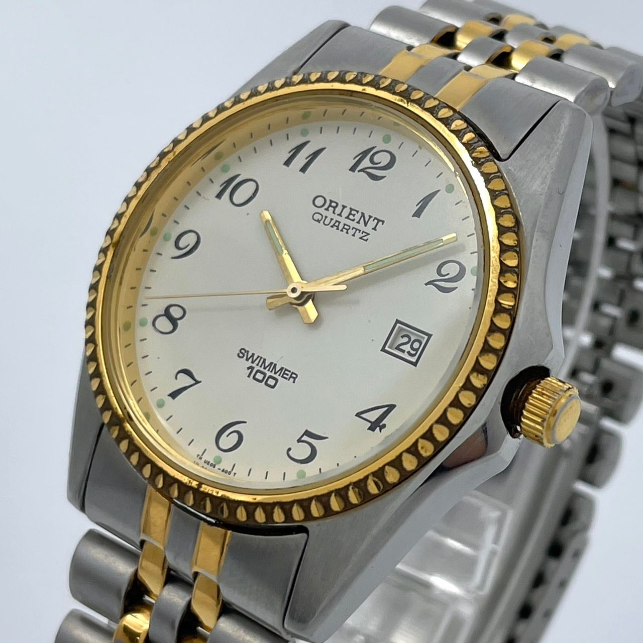 電池交換済／稼働品】ORIENT オリエント SWIMMER 100 スイマー メンズ 