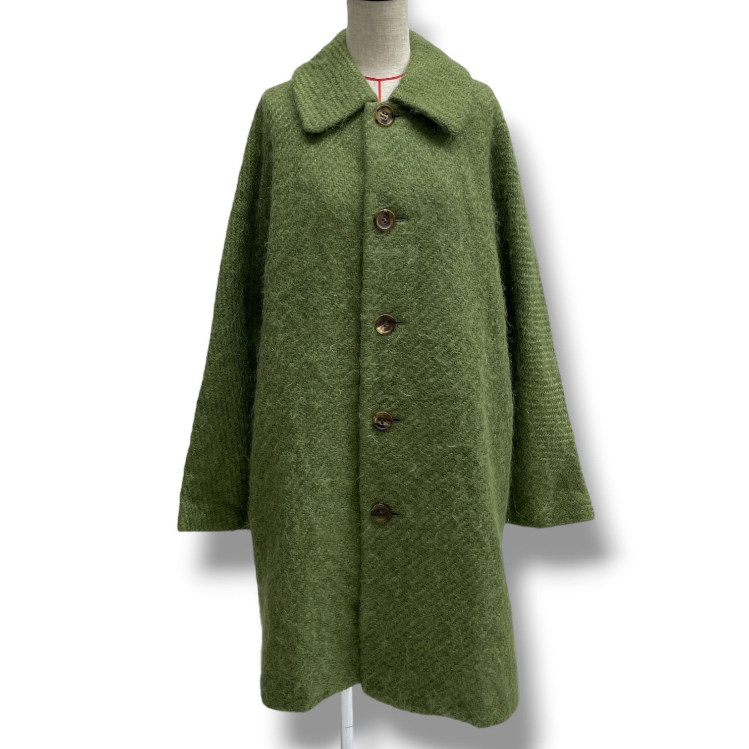 tricot COMME des GARCONS トリココムデギャルソン ウールコート ロングコート アウター コート ウール AD1997 グリーン 緑 レディース 秋 ゴーゴー古着マルイファミリー溝口店 9 No.150