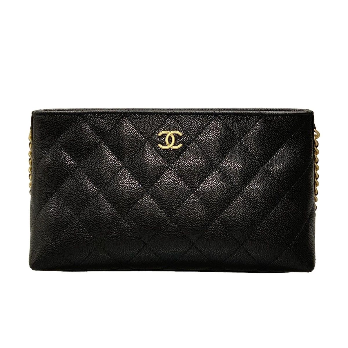 CHANEL シャネル ポーチ マトラッセ AP4700 B20730 94305 黒 2025 25年メティエダール