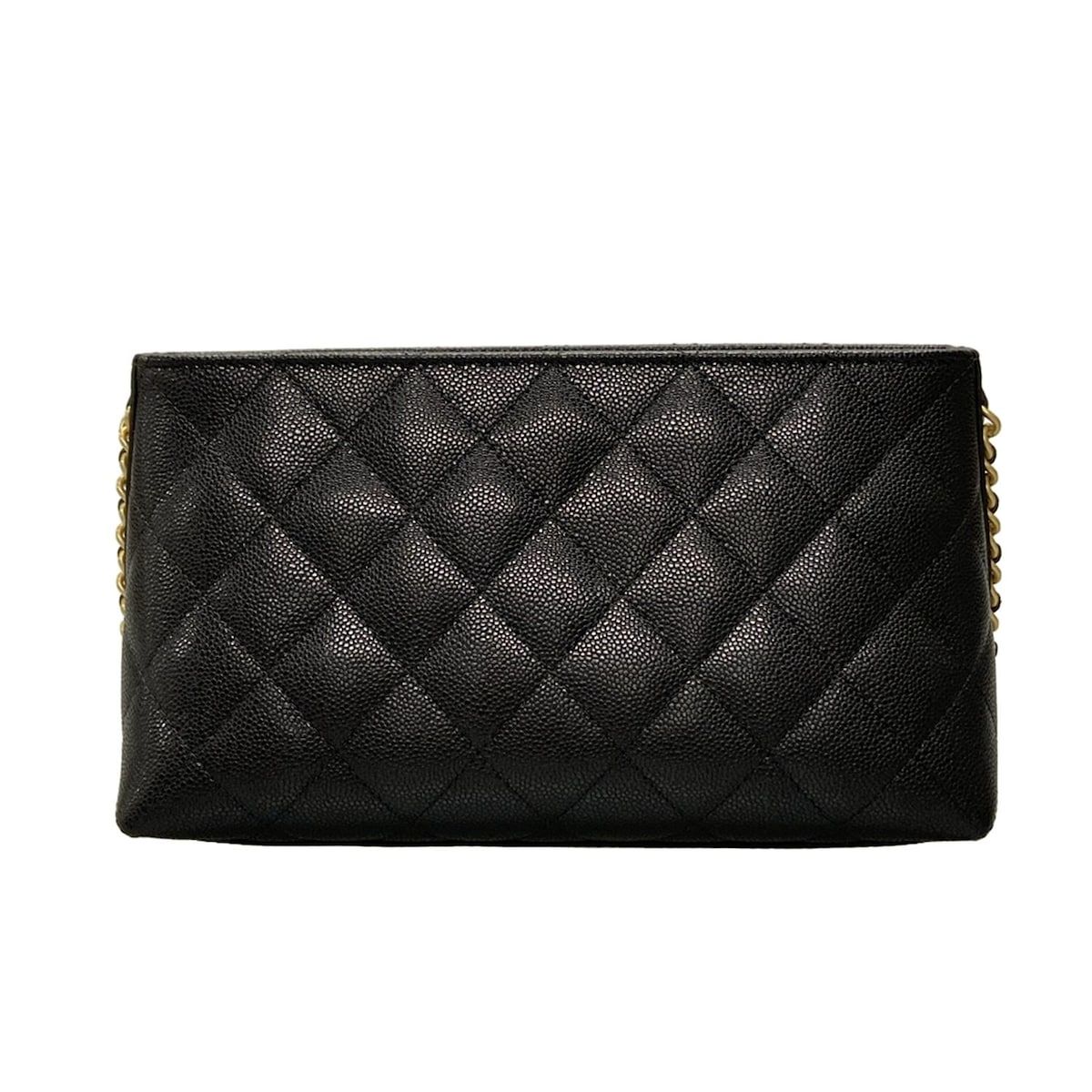 CHANEL シャネル ポーチ マトラッセ AP4700 B20730 94305 黒 2025 25年メティエダール