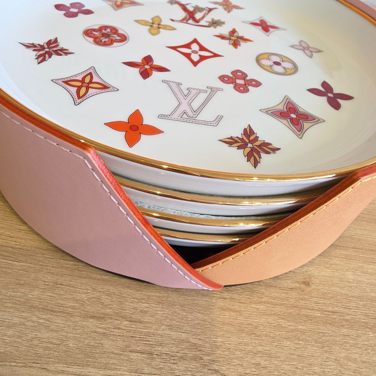 LOUIS VUITTON ルイヴィトン セット4 アシェット プレート モノグラム