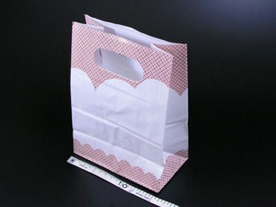 ラッピング袋 【　グリップタイプ　チェック　Ｓ 　】 ラッピング用品 包装 ギフトラッピング ラッピングバッグ お菓子 プレゼント おしゃれ かわいい 業務用