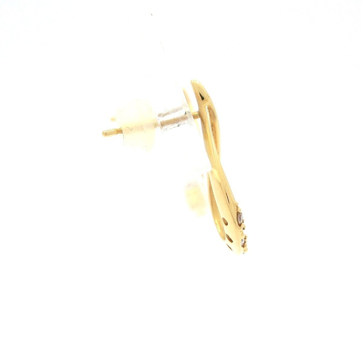 VENDOME ヴァンドーム青山 ピアス - K18YG×ダイヤモンド 総重量 2.1g 総6Pダイヤ 片側3Pダイヤ