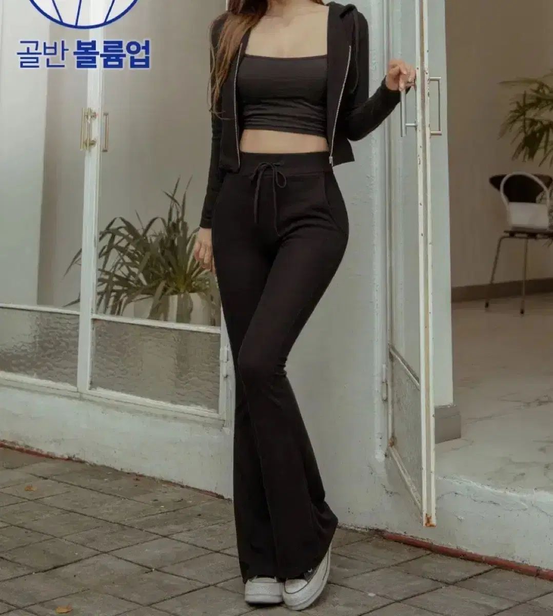 kindame PVSTP 骨盤 ボリューム UP スリム トレーナー SET ブラック S