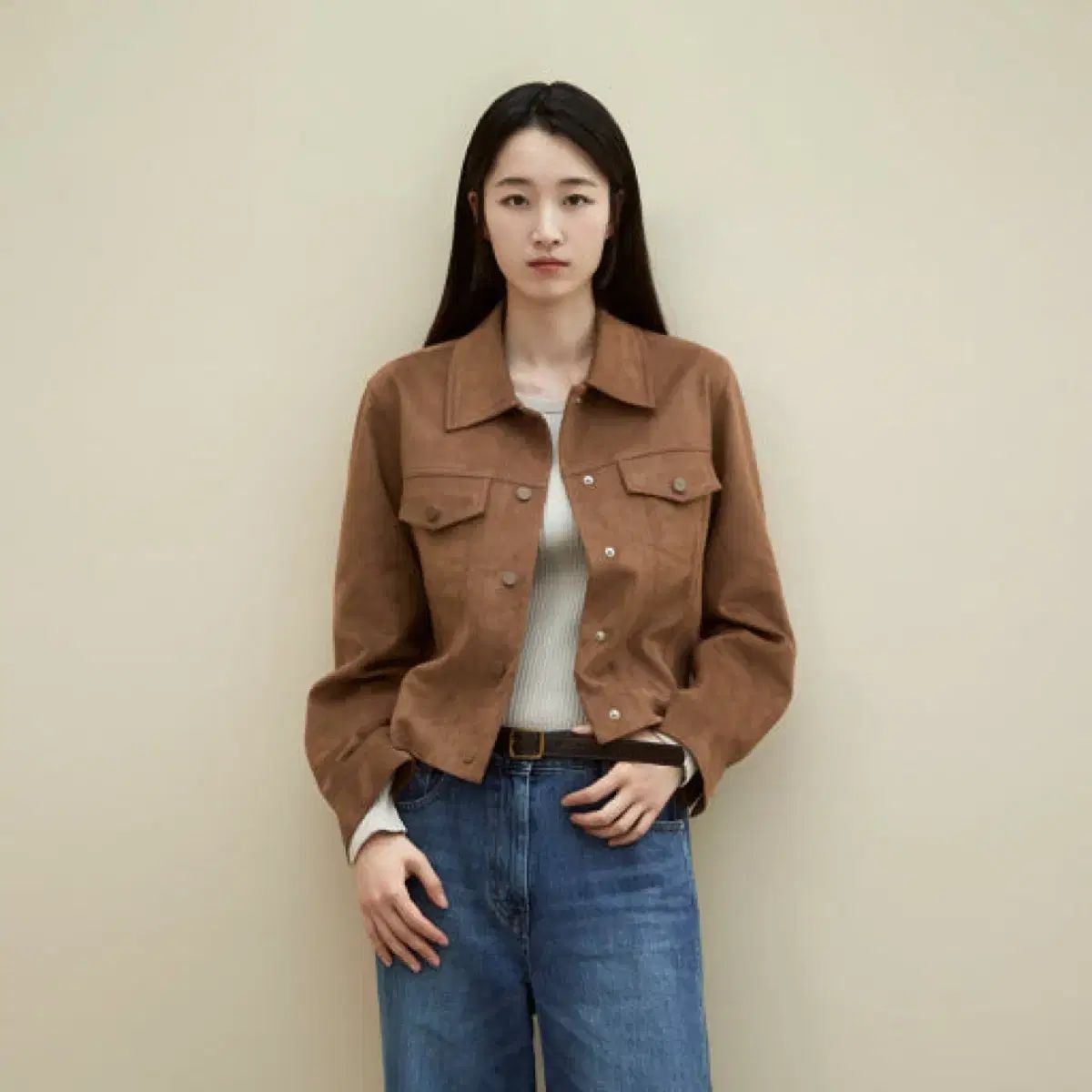 マインドブリッジ ウィメンズ スウェード トラッカー ジャケット