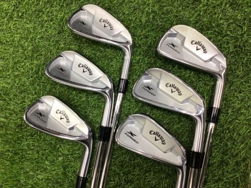 キャロウェイ X FORGED STAR 2025 6S アイアンセット IR 純正特注シャフト フレックスS メンズ 男性用 右利き 右用 Aランク ゴルフクラブ