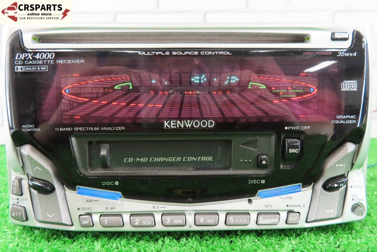 KENWOOD DPX-4000 CD カセット カーステレオ オーディオ デッキ 取外 RC1 No 13876