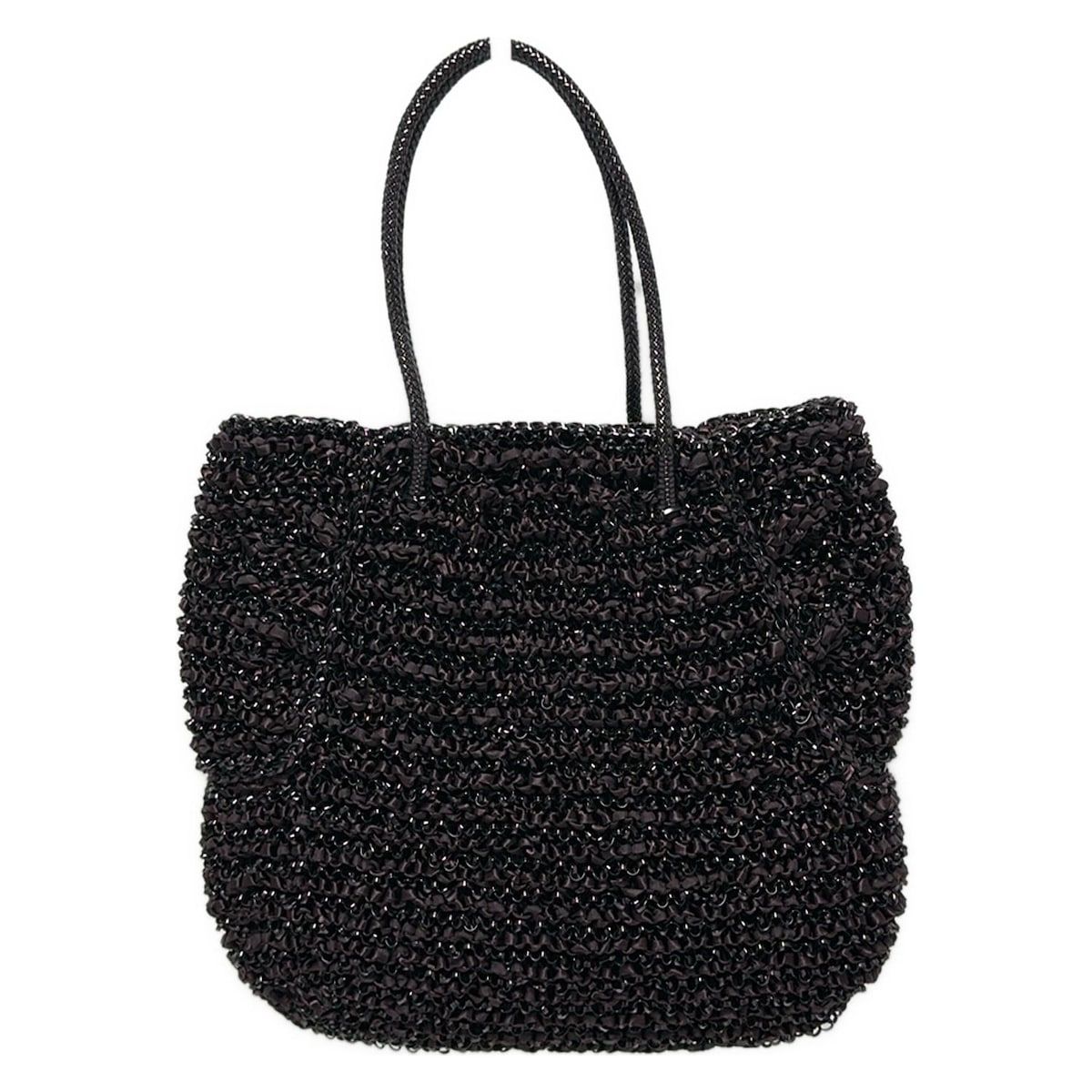 【超美品】ANTEPRIMA アンテプリマ 黒 カリーナラージ トートバッグ ANTEPRIMA/WIREBAG - 美品❤️アンテプリマ カリーナ ラージ 黒 トート