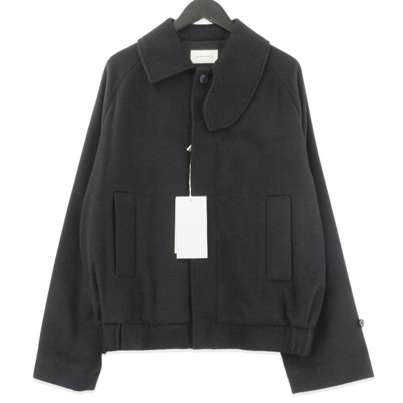 MARKAWARE マーカウェア カシミヤ ショートジャケット A25F24BL01C 品 25AW ブルゾン ブラック 黒 2 70017212