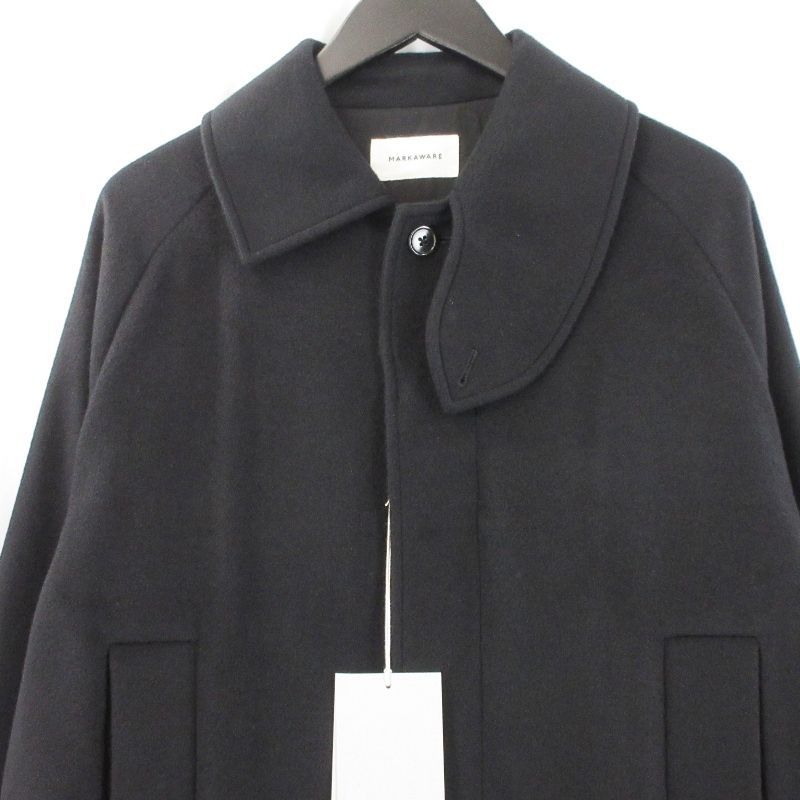 MARKAWARE マーカウェア カシミヤ ショートジャケット A25F24BL01C 品 25AW ブルゾン ブラック 黒 2 70017213 KANDAIZUMI_COM