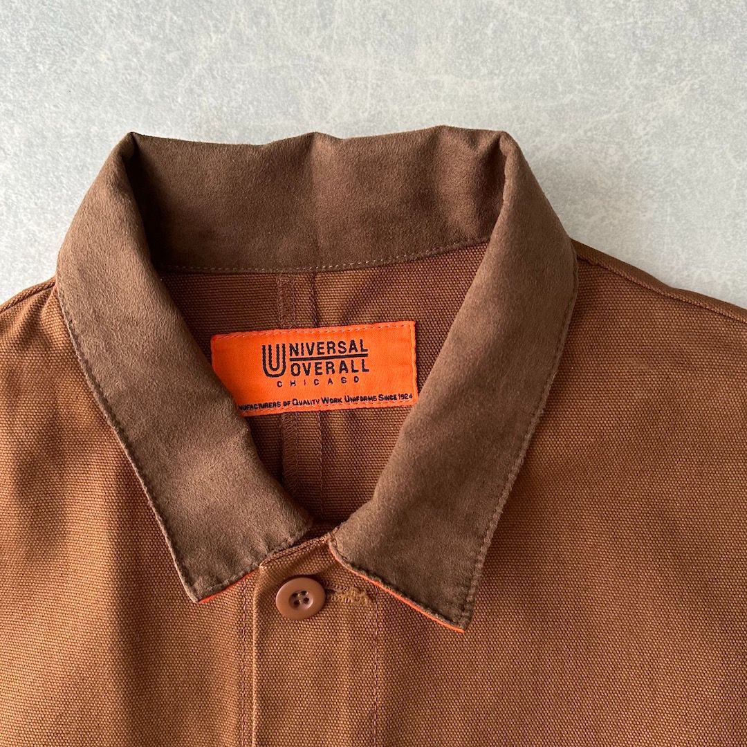 UNIVERSAL OVERALL ユニバーサルオーバーオール ロングワークコート ブラウン XL 古着 メンズ KANDAIZUMI_COM