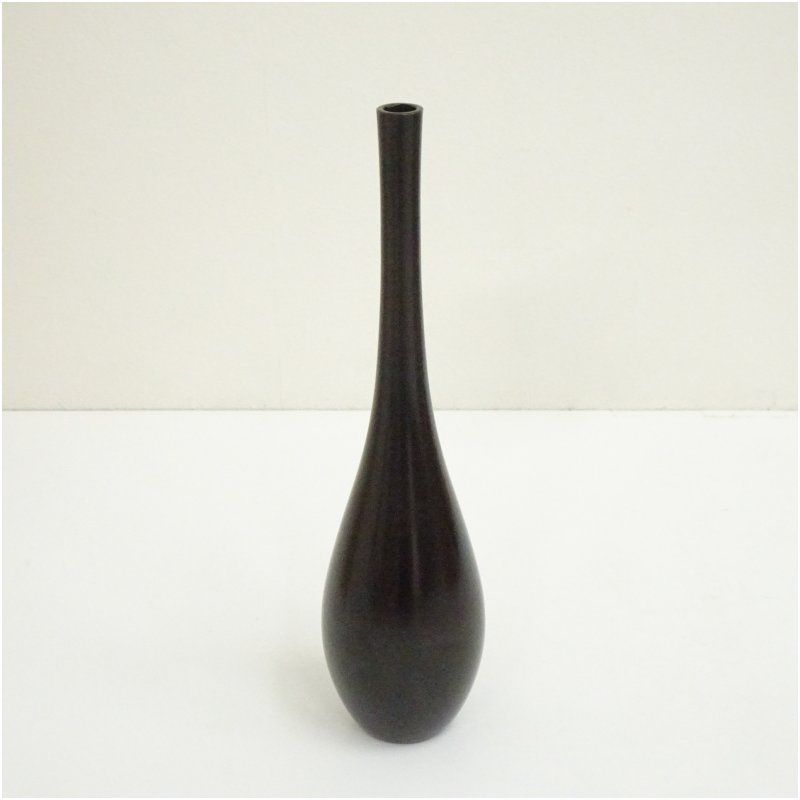 金谷浄雲造 唐銅曽呂利花入 共箱 花入れ 茶道 茶道具 花瓶 花器 おしゃれ フラワーベース 道具 茶室 華道 華道具 インテリア hnir