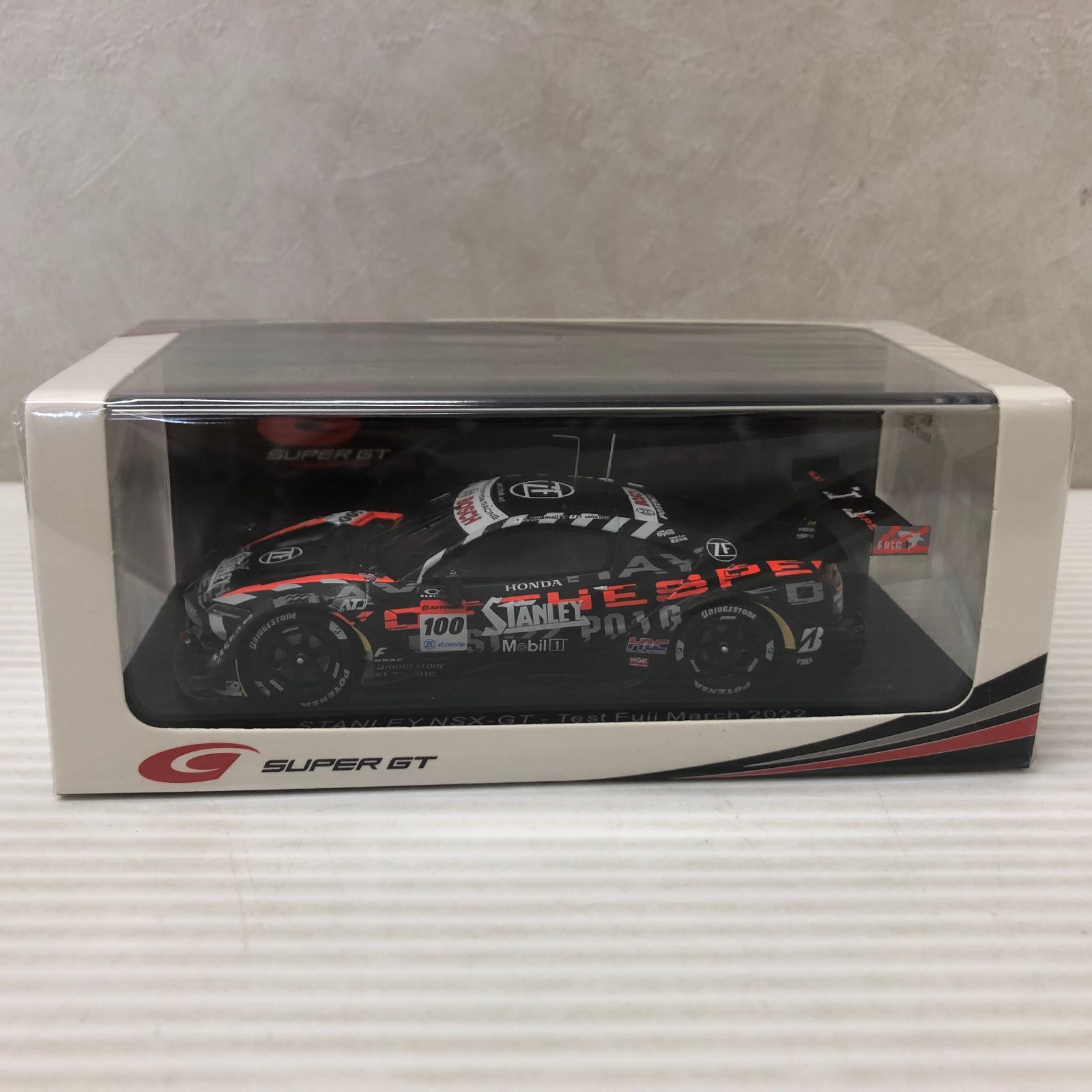 スパーク 1 43 STANLEY NSX-GT No.100 TEAM KUNIMITSU 2025 スーパーGT 富士スピードウェイ テスト 完成品ミニカー SGT101 smsmini091944