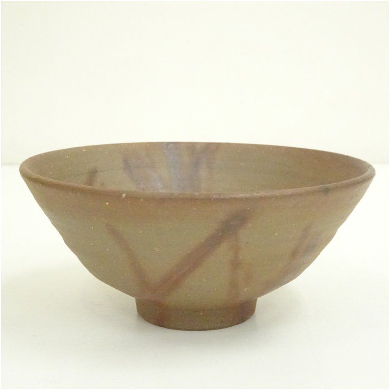 備前焼 藤原謹造 火襷茶碗 共箱 茶道 抹茶 おしゃれ 抹茶茶碗 抹茶碗 和食器 レトロ 茶器 骨董 茶わん 茶会 茶の湯