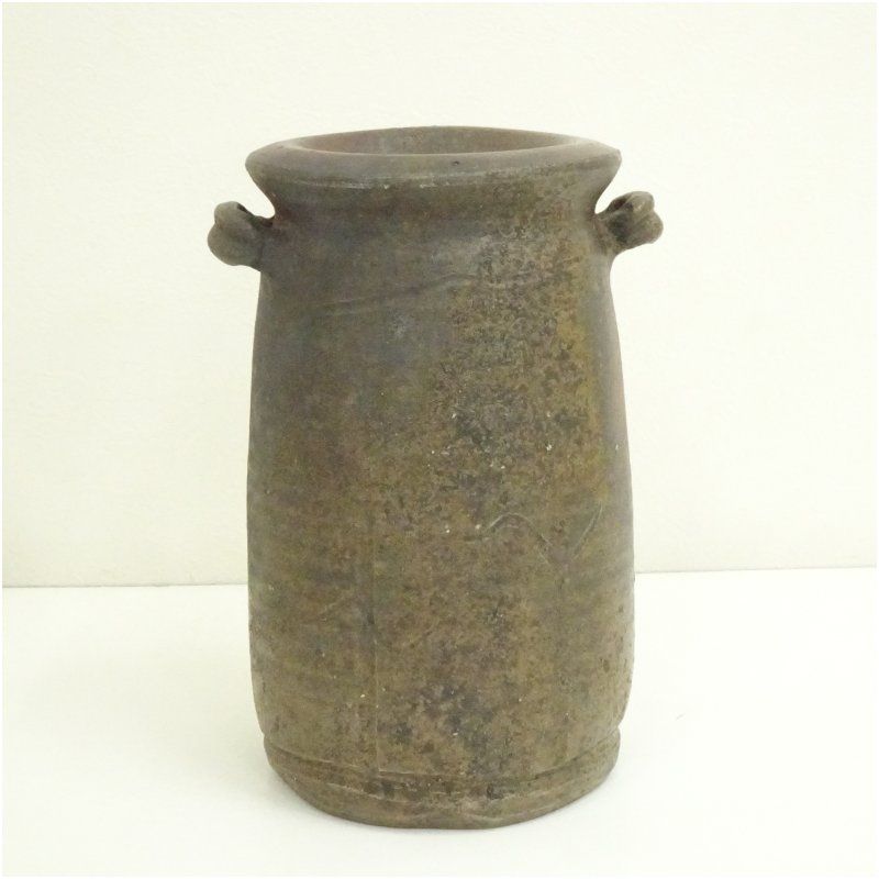 備前焼 榊原学造 耳付花入（共箱） 花入れ 茶道 茶道具 花瓶 花器