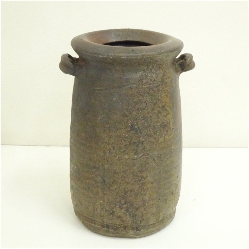 備前焼 榊原学造 耳付花入（共箱） 花入れ 茶道 茶道具 花瓶 花器