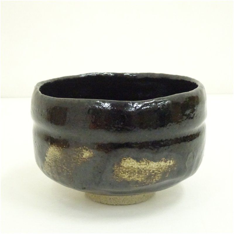 佐々木松楽造 黒楽茶碗 銘 瑞雲 前大徳 福本積應書付 共箱 茶道 抹茶 おしゃれ 抹茶茶碗 抹茶碗 和食器 レトロ 茶器 骨董 茶わん 茶会 茶の湯 楽焼 11月 12月 秋